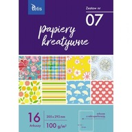 Zošit tvorivých papierov A4 100g. 16 listov KB030-07 TETIS Zošit tvorivých papierov A4 100g. 16 listov KB030-07 TETIS