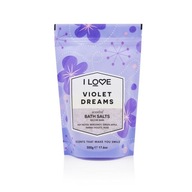Milujem relaxačnú soľ do kúpeľa Violet Dreams Milujem relaxačnú soľ do kúpeľa Violet Dreams