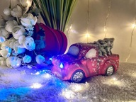 2ks auto s 1695 LED vianočným stromčekom 2ks auto s 1695 LED vianočným stromčekom