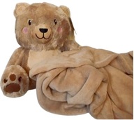 Vankúš-deka plyšový vankúš a deka Smukee BEAR hnedá 2v1 Vankúš-deka plyšový vankúš a deka Smukee BEAR hnedá 2v1