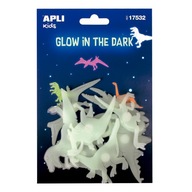 Apli Kids fluorescenčné nálepky DINOSAURS 17532 Apli Kids fluorescenčné nálepky DINOSAURS 17532