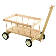 Malý drevený rebríkový vozík v krabici