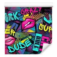 Tapeta pre mládežnícku izbu s graffiti kresbami Tapeta pre mládežnícku izbu s graffiti kresbami