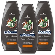 Schauma MEN športový posilňujúci šampón 400 ml x 3 Schauma MEN športový posilňujúci šampón 400 ml x 3