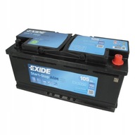 EXIDE START & STOP AGM 105Ah 950A P + batéria