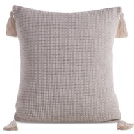 BOHO 3 BÉŽOVÝ OBLIEC NA VANKÚŠ S STRAPAČKAMI 45x45cm BOHO 3 BÉŽOVÝ OBLIEC NA VANKÚŠ S STRAPAČKAMI 45x45cm