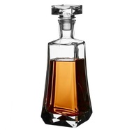 Sklenená karafa na whisky a alkohol, 0,75 L, šikmá Sklenená karafa na whisky a alkohol, 0,75 L, šikmá