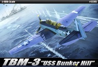 ACADEMY TBM-3 USS BUNKER HILL AVENGER 1/48 12285