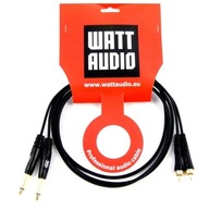 Kábel 2cJack 6,3 mono-2xRCA Watt Audio 2M