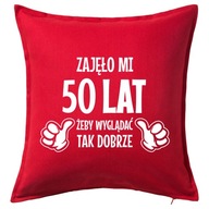 Vankúš na darček k 50. narodeninám 50x50 Vankúš na darček k 50. narodeninám 50x50