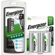 Energizer univerzálna nabíjačka R3 R6 R14 R20 9V + 2x D batérie 2500mAh Energizer univerzálna nabíjačka R3 R6 R14 R20 9V + 2x D batérie 2500mAh