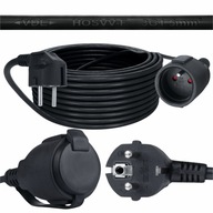 STAVEBNÝ ZÁHRADNÝ ELEKTRICKÝ PREdlžovací KÁBEL ČIERNY 20M 3X1,5MM IP20 STAVEBNÝ ZÁHRADNÝ ELEKTRICKÝ PREdlžovací KÁBEL ČIERNY 20M 3X1,5MM IP20