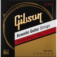 Akustická gitara Gibson SAG-PB12 s fosforovým bronzom, 12-53 strún – struny Akustická gitara Gibson SAG-PB12 s fosforovým bronzom, 12-53 strún – struny