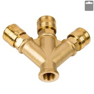 Pneumatický krížový kus GW 3/8" 3 rýchlospojky Pneumatický krížový kus GW 3/8" 3 rýchlospojky
