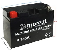 Batéria AGM (Gel) MT9-4 Moretti YT9-4 9Ah Batéria AGM (Gel) MT9-4 Moretti YT9-4 9Ah