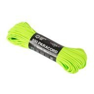 ATWOOD ROPE 550 PARACORD 30m lano - Neon Green