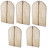 POTAH NA OBLEČNÝ OBLEK 60x100cm. LÁTKOVÁ TAŠKA NA Zips 5 ks.
