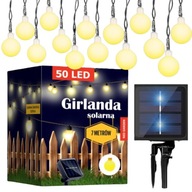 SOLAR GARDEN GARLAND SOLÁRNE LAMPY MILKY LED LIGHTS 50 ks. SOLAR GARDEN GARLAND SOLÁRNE LAMPY MILKY LED LIGHTS 50 ks.