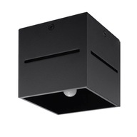 Moderné čierne štvorcové hliníkové stropné svietidlo 1xG9 40W LOBO Moderné čierne štvorcové hliníkové stropné svietidlo 1xG9 40W LOBO