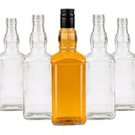 DANIELS 500 ml sklenené fľaše na whisky moonshine tinktúry - sada 5 ks DANIELS 500 ml sklenené fľaše na whisky moonshine tinktúry - sada 5 ks