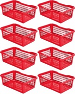 ORGANIZÁTOR KOŠÍKOV PLASTOVÝ KOŠÍK 5,8L MIX FARIEB x 8 ORGANIZÁTOR KOŠÍKOV PLASTOVÝ KOŠÍK 5,8L MIX FARIEB x 8