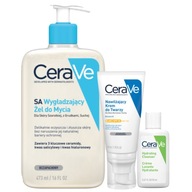 CeraVe Set vyhladzujúci gél 473 ml, hydratačný krém na tvár SPF 30 52 ml