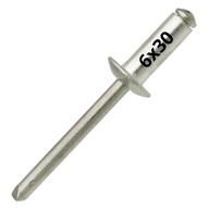 Slepé nity OCEL/OCEL OCEL/OCEL 6x30mm - 50 KS Slepé nity OCEL/OCEL OCEL/OCEL 6x30mm - 50 KS