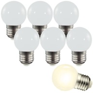 6x TEPLÁ LED ŽIAROVKA G45 E27 GUĽOVÁ 3W = 30W 6x TEPLÁ LED ŽIAROVKA G45 E27 GUĽOVÁ 3W = 30W