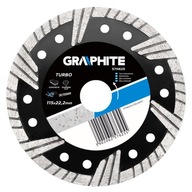 Diamantový kotúč 115x22,2mm turbo GRAPHITE 57H625 Diamantový kotúč 115x22,2mm turbo GRAPHITE 57H625