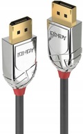 Kábel DisplayPort 1.2 LINDY M/M 5m šedý/cromo