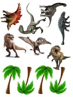 DINOSAURS Cake Oblátka Cukor Tlač A4 DINOSAURS Cake Oblátka Cukor Tlač A4