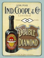 Kovový plagátový bar vývesný štít Beer Double Diamond Kovový plagátový bar vývesný štít Beer Double Diamond