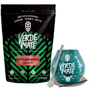 Yerba Mate Verde Mate Let's Get Warm Winter Set bombilla tekvica 500g