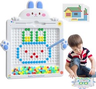 MAGPAD VEĽKÁ MAGNETICKÁ DOSKA BODKY ZAJÍČKA MONTESSORI MOSAIC PUZZZ MAGPAD VEĽKÁ MAGNETICKÁ DOSKA BODKY ZAJÍČKA MONTESSORI MOSAIC PUZZZ