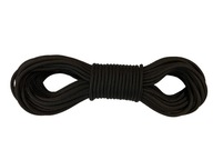 Pletené lano 8mm Polypropylénové jadro 25m čierne