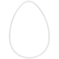 ozdoba RIM kovový BIELY oválny VAJEC vajce 38cm ozdoba RIM kovový BIELY oválny VAJEC vajce 38cm