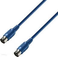 Adam Hall K3MIDI0150BLU MIDI kábel 1,5m modrý