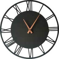 Rímske nástenné hodiny retro loft 38 tiché drevo Rímske nástenné hodiny retro loft 38 tiché drevo