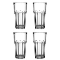 IKEA POKAL VEĽKÉ ČÍRE SKLO 650 ML SADA 4 ks