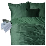 Damaškové hotelové obliečky 160x200 prúžkov COTTON BOTTLE GREEN Damaškové hotelové obliečky 160x200 prúžkov COTTON BOTTLE GREEN