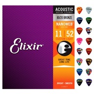 Struny pre akustickú gitaru Elixir 11-52 | 11027 Struny pre akustickú gitaru Elixir 11-52 | 11027