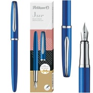 Plniace pero s elegantným M hrotom, Pelikan Noble, modré