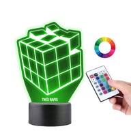 Stolná lampa Rubik's Cube soška PLEXIDO Stolná lampa Rubik's Cube soška PLEXIDO