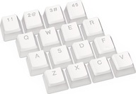 PBT Puding Onyx White Keycaps PBT Puding Onyx White Keycaps