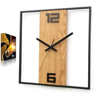 Nástenné hodiny Kovové drevené 33cm Retro Design Nástenné hodiny Kovové drevené 33cm Retro Design