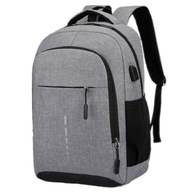 ŠEDÝ USB ŠKOLSKÝ BATOH Dámsky Pánske do práce ŠEDÝ USB ŠKOLSKÝ BATOH Dámsky Pánske do práce