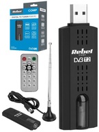 DIGITÁLNY TUNER DVB-T2 USB TELEVÍZNY PC LAPTOP REBEL