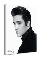 Elvis Presley Čiernobiely obraz na plátne 40x50 Elvis Presley Čiernobiely obraz na plátne 40x50
