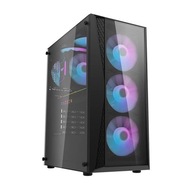 DARKFLASH ATX POČÍTAČOVÉ POUZDRO SKLENENÉ 2 x USB 3.0 + 4 RGB VENTILÁTORY DARKFLASH ATX POČÍTAČOVÉ POUZDRO SKLENENÉ 2 x USB 3.0 + 4 RGB VENTILÁTORY