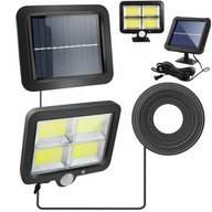 SOLÁRNA LAMPA 128 LED COB SNÍMAČ POHYBU A SÚMRAK 3 REŽIMY PANELOV